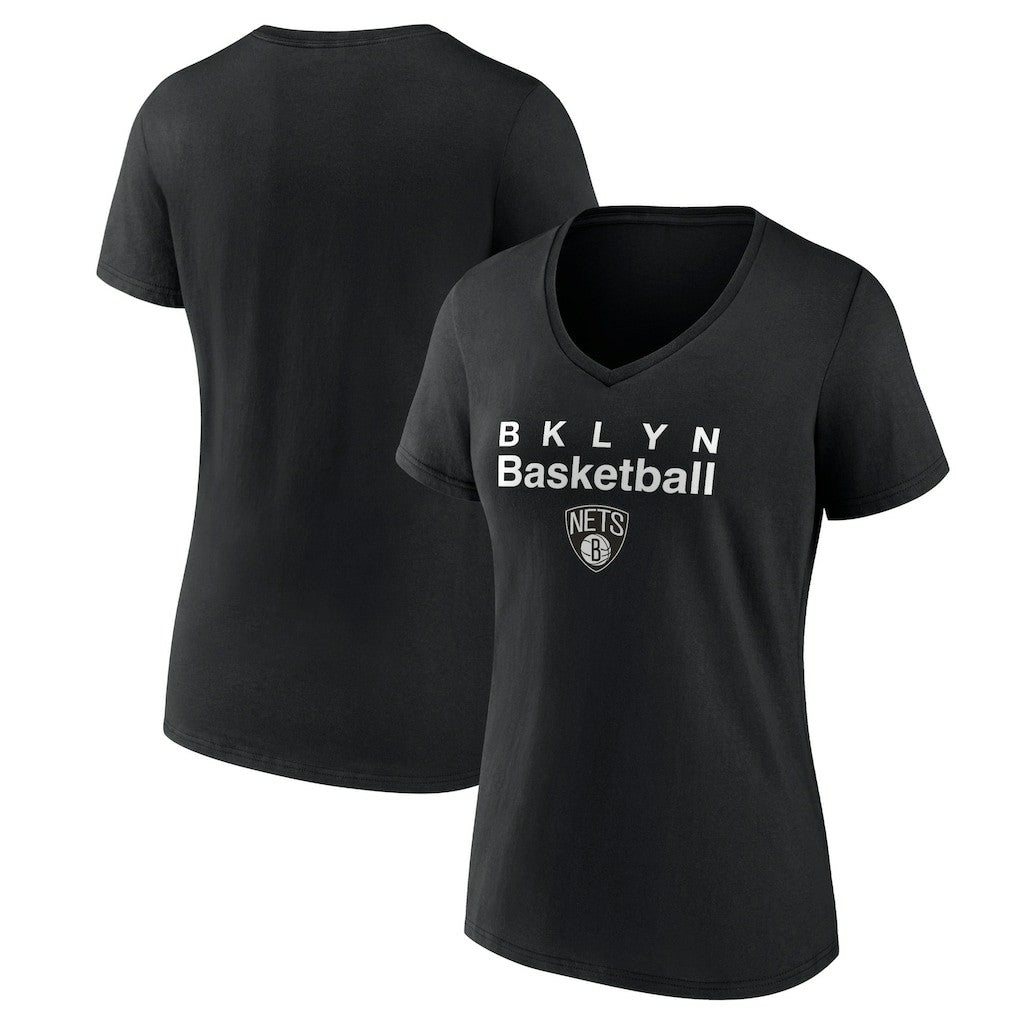 Brooklyn Nets Pick & Roll Coverage V-Neck T-Shirt - Black online