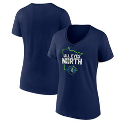 Minnesota Timberwolves Pick & Roll Coverage V-Neck T-Shirt - Navy sale