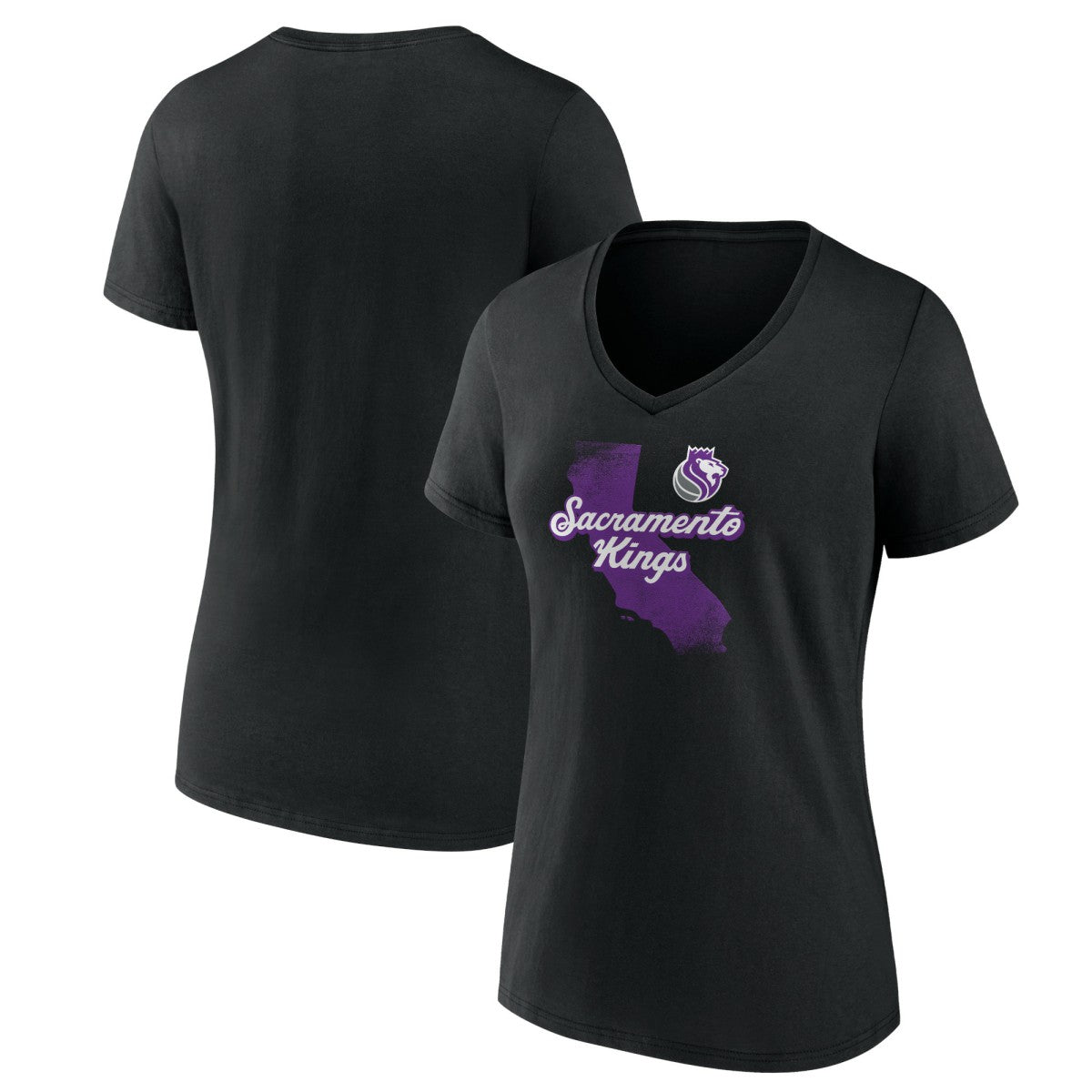 Sacramento Kings Pick & Roll Coverage V-Neck T-Shirt - Black for sale