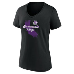 Sacramento Kings Pick & Roll Coverage V-Neck T-Shirt - Black for sale