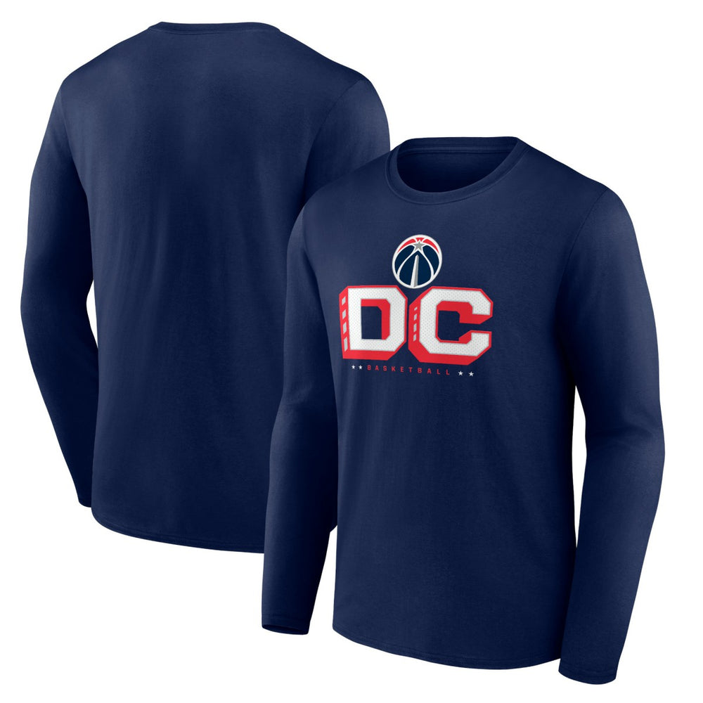 Washington Wizards Pick & Roll Coverage Long Sleeve T-Shirt - Navy sale