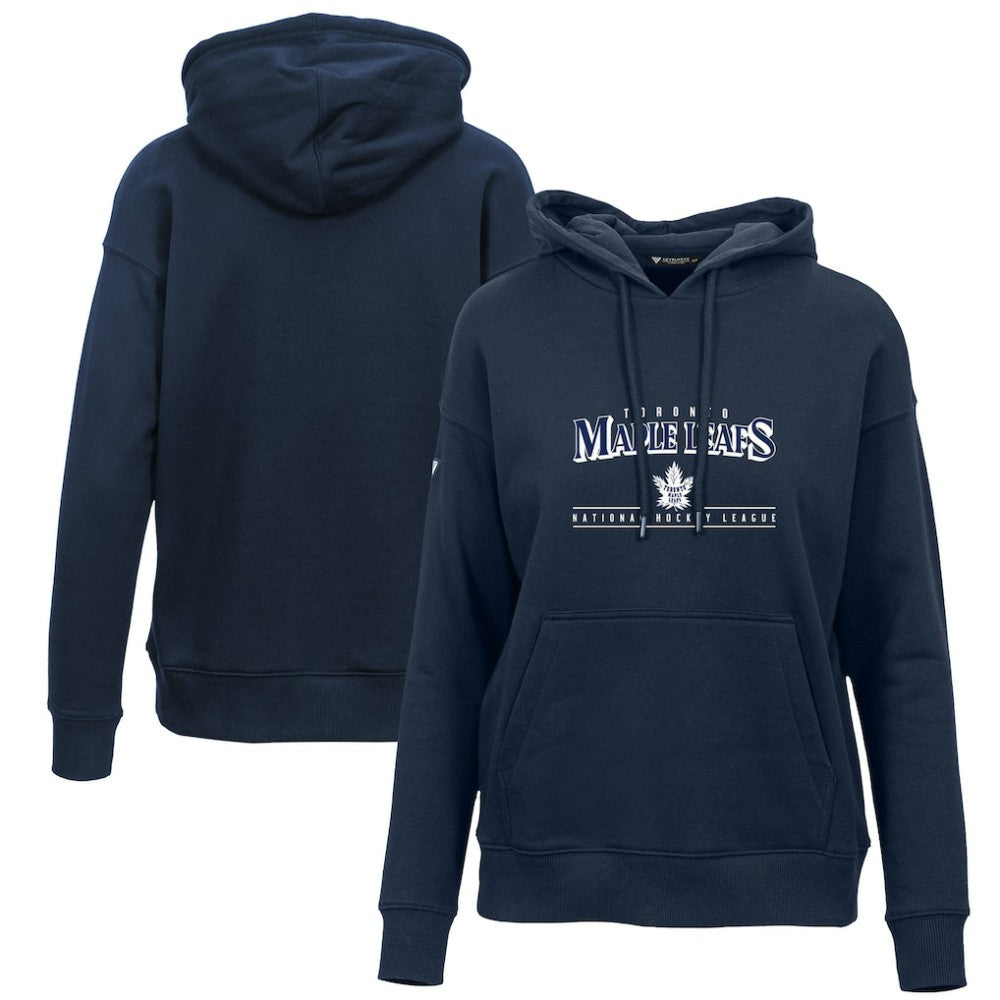 Toronto Maple Leafs Levelwear Women's Retro Adorn Spellout Pullover Hoodie