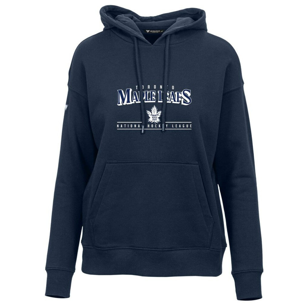 Toronto Maple Leafs Levelwear Women's Retro Adorn Spellout Pullover Hoodie