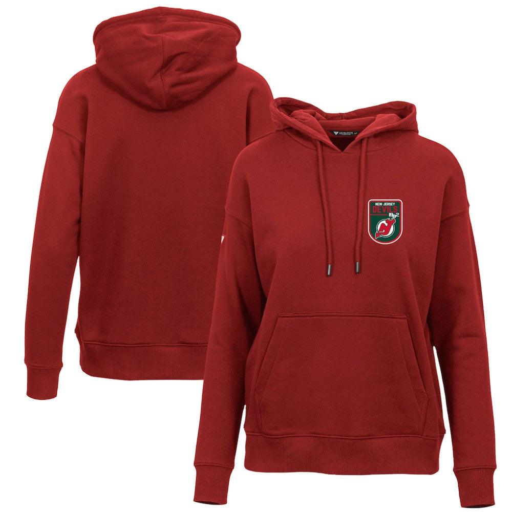 New Jersey Devils Levelwear Women's Retro Adorn Pullover Hoodie