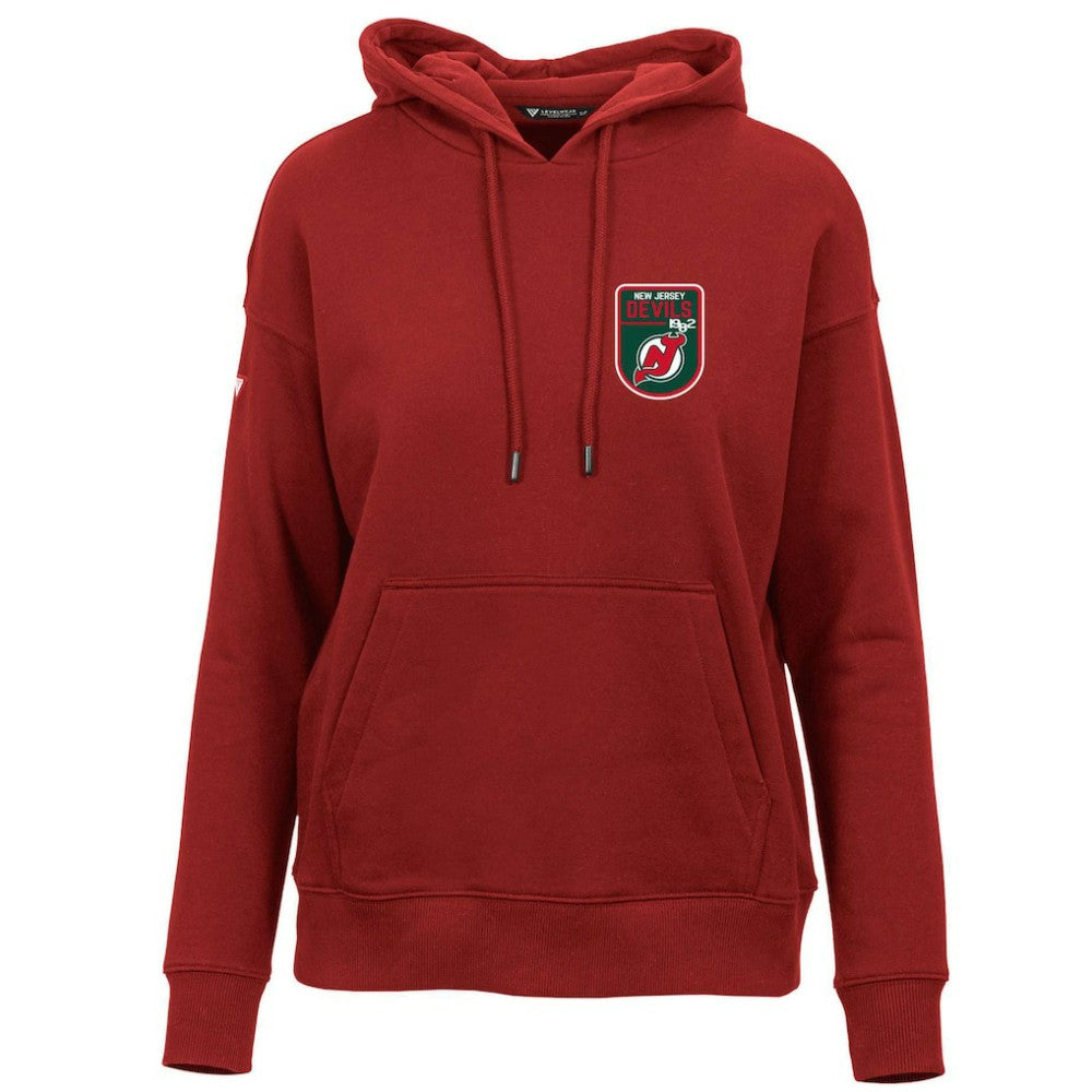 New Jersey Devils Levelwear Women's Retro Adorn Pullover Hoodie