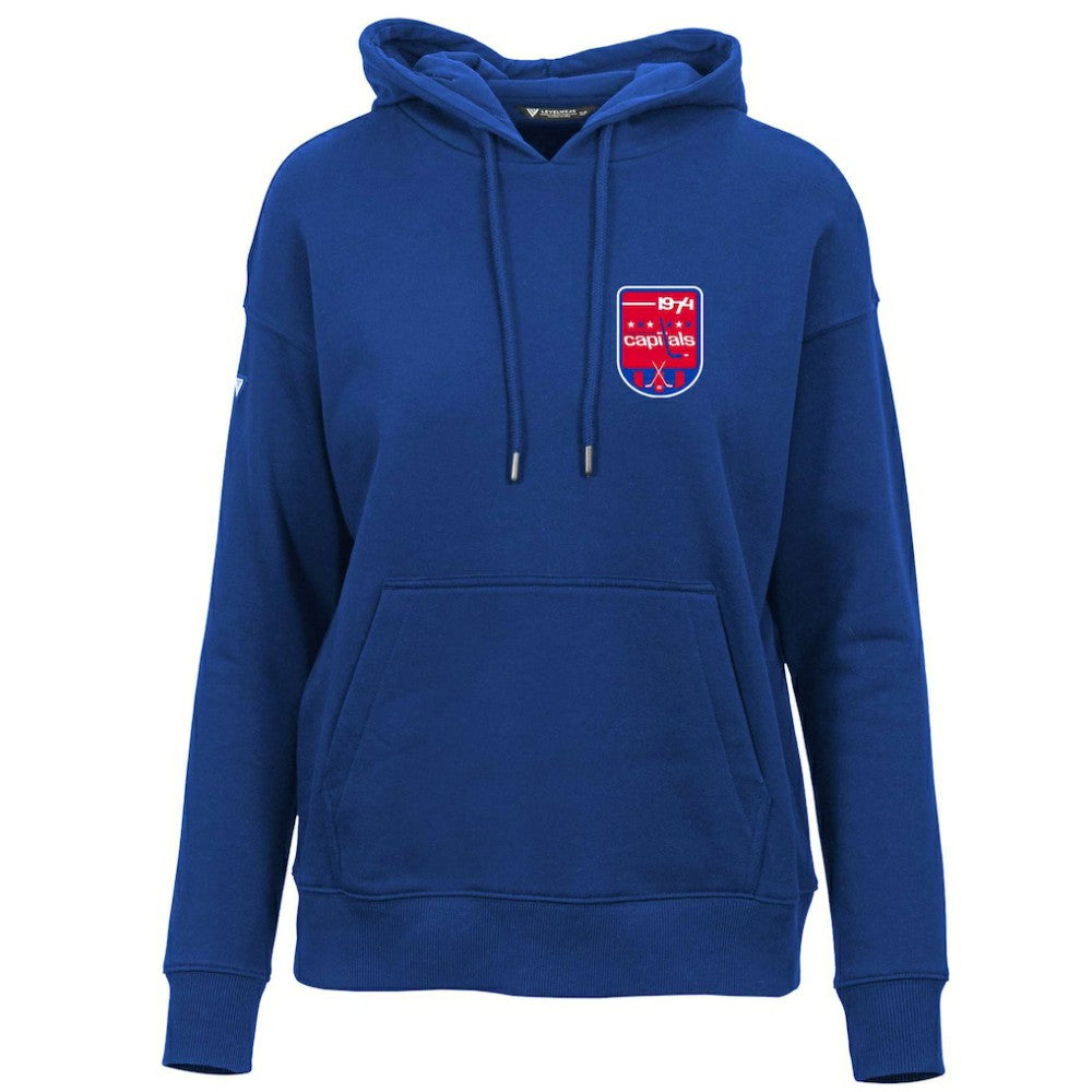 Washington Capitals Levelwear Women's Retro Adorn Pullover Hoodie