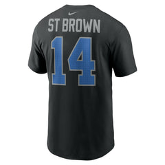 NFL Detroit Lions Amon-Ra St. Brown  Player Name & Number T-Shirt