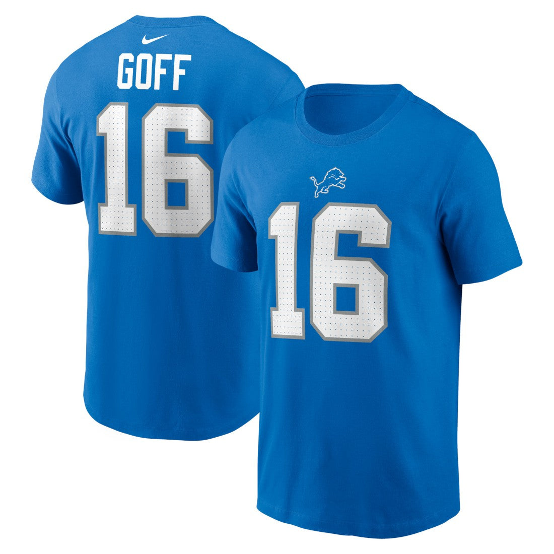 NFL Detroit Lions Jared Goff  Name & Number T-Shirt