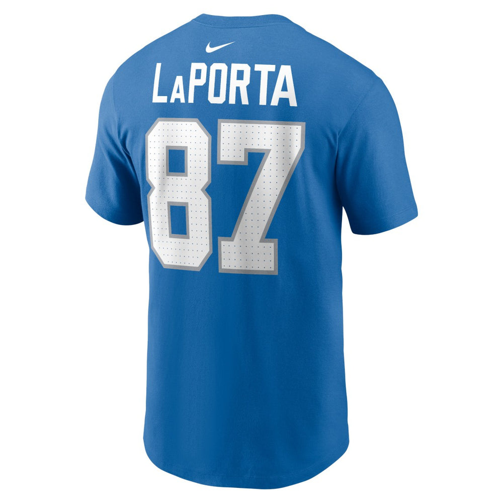 NFL Detroit Lions Sam LaPorta  Name & Number T-Shirt