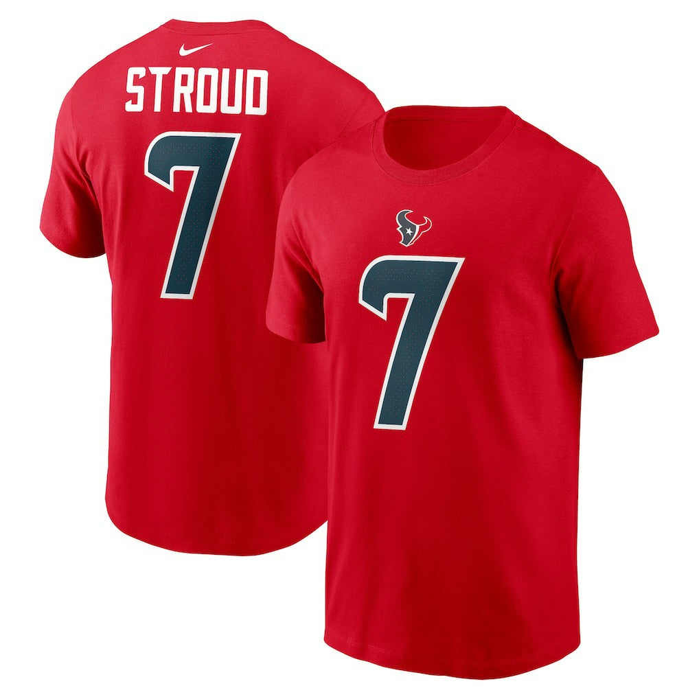NFL Houston Texans C.J. Stroud  Player Name & Number T-Shirt