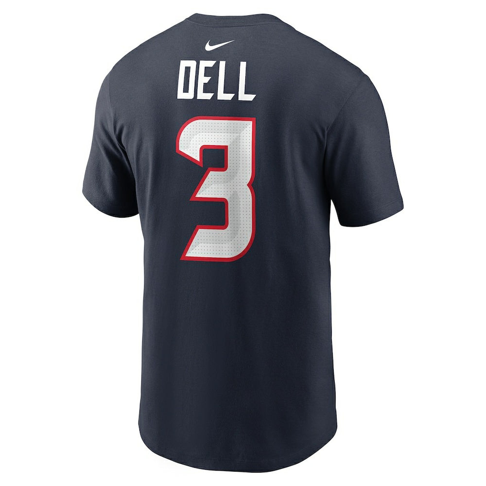 NFL Houston Texans Tank Dell  Player Name & Number T-Shirt