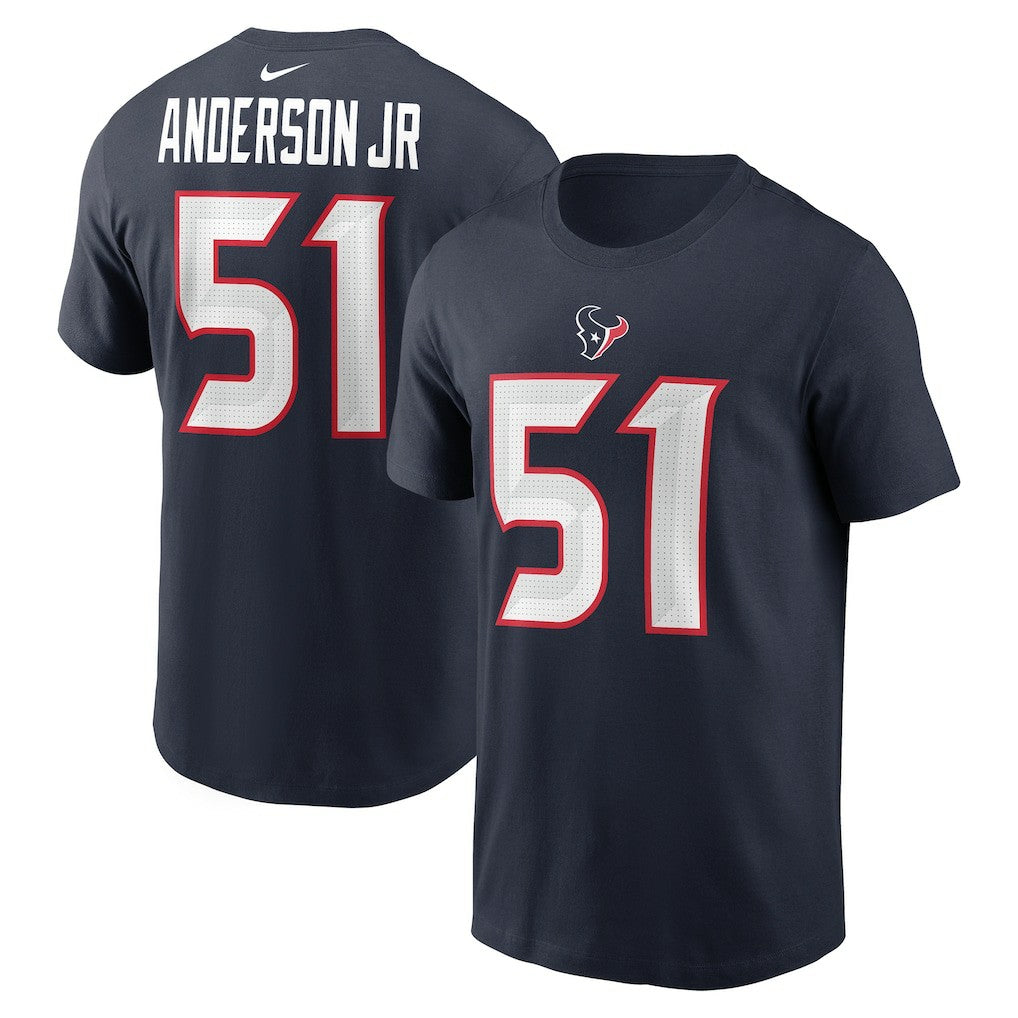 NFL Houston Texans Will Anderson Jr.  Player Name & Number T-Shirt