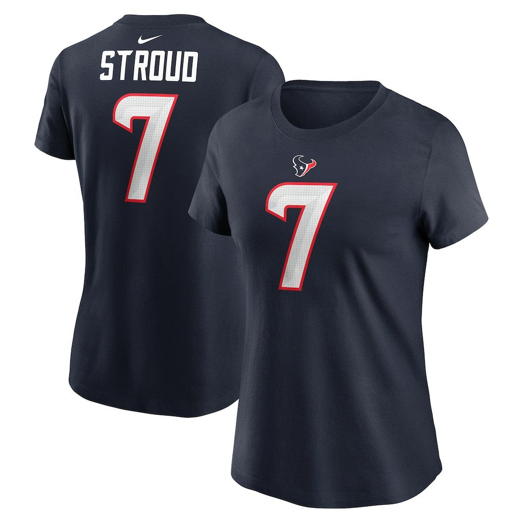 NFL Houston Texans C.J. Stroud  Women's Player Name & Number T-Shirt