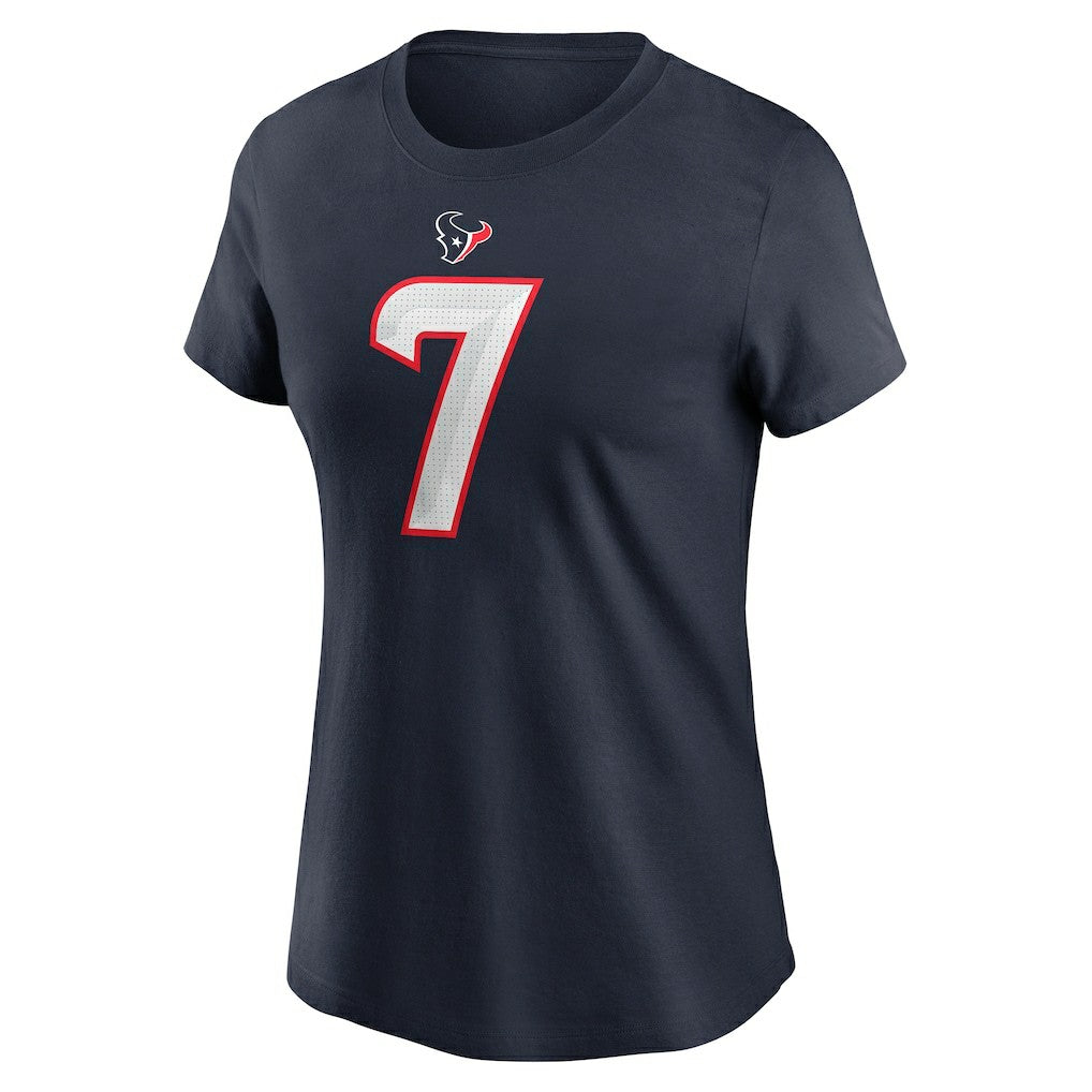 NFL Houston Texans C.J. Stroud  Women's Player Name & Number T-Shirt