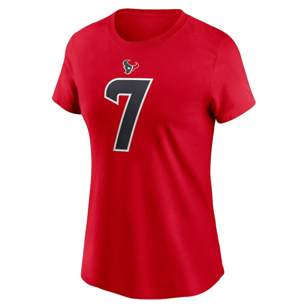 NFL Houston Texans C.J. Stroud  Women's Player Name & Number T-Shirt