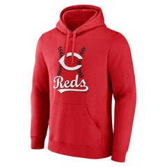Elly De La Cruz Cincinnati Reds Name & Number Fastball Pullover Hoodie - Red