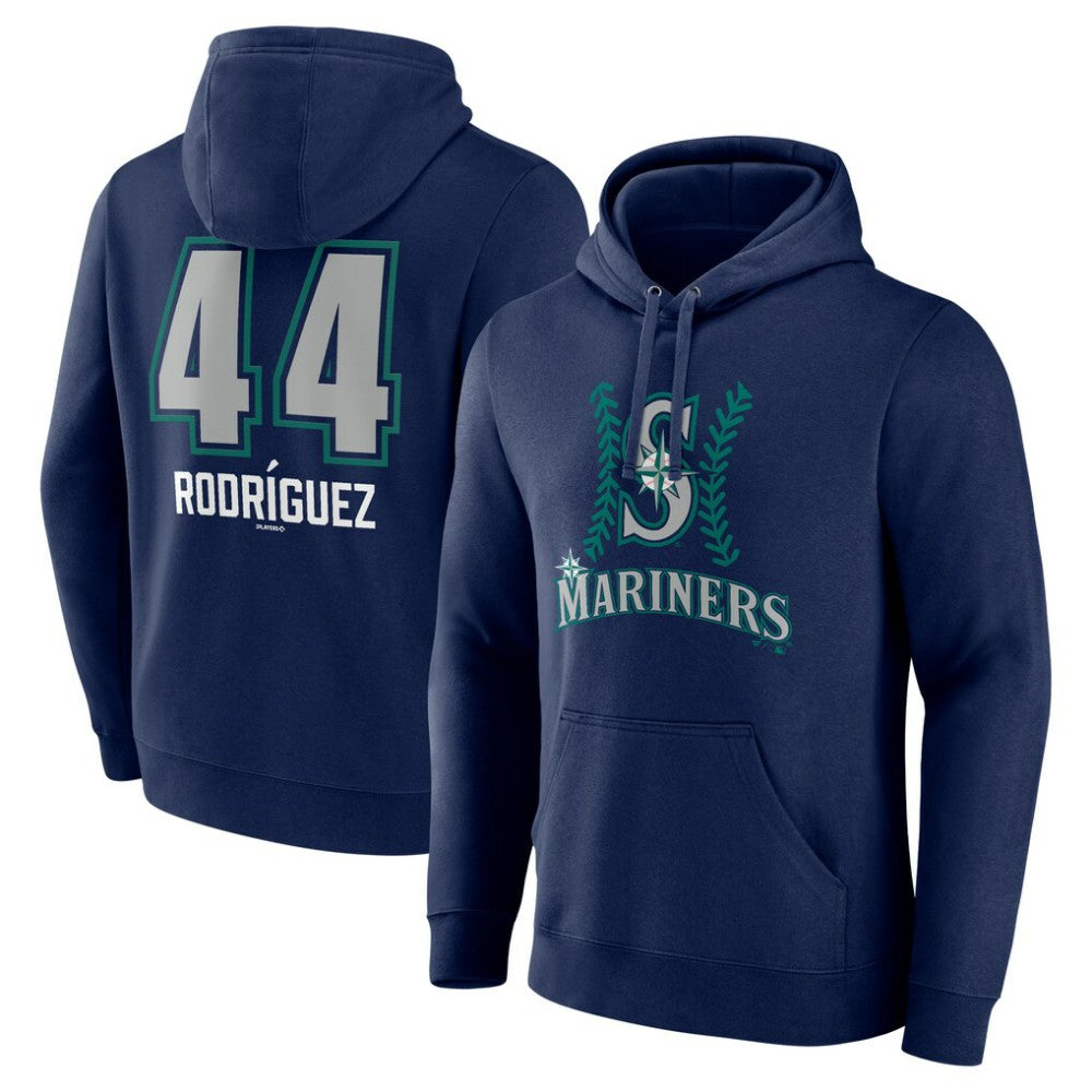 Julio Rodríguez Seattle Mariners Name & Number Fastball Pullover Hoodie - Navy