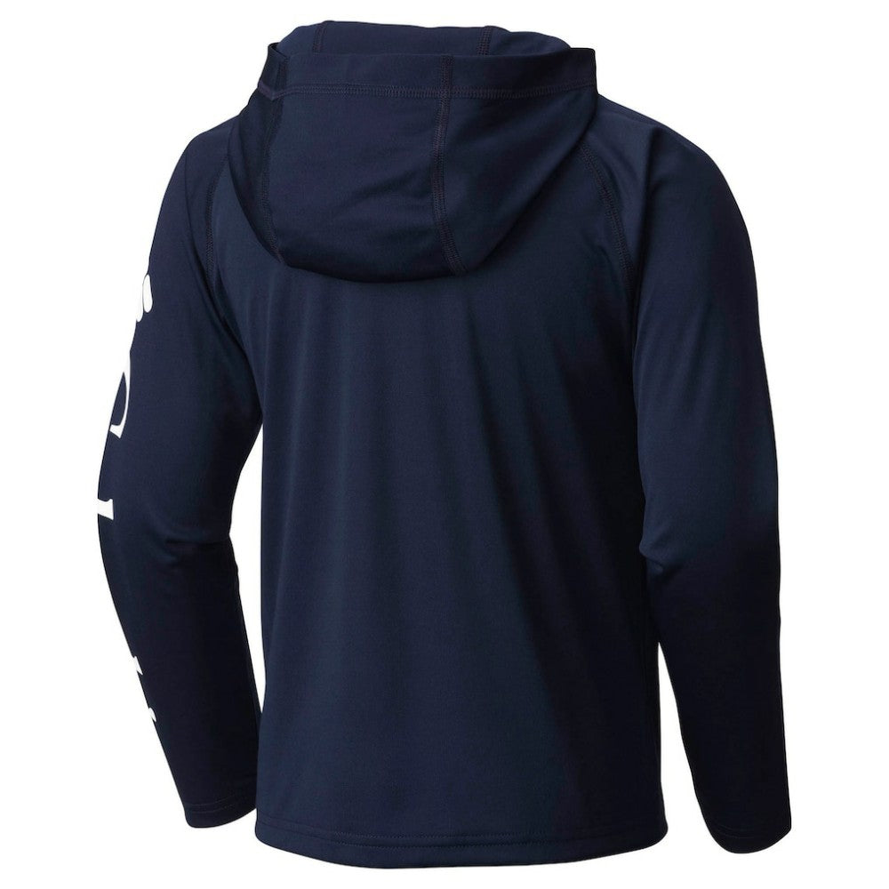 Atlanta Braves Youth Terminal Tackle Long Sleeve Hoodie T-Shirt - Navy | Columbia