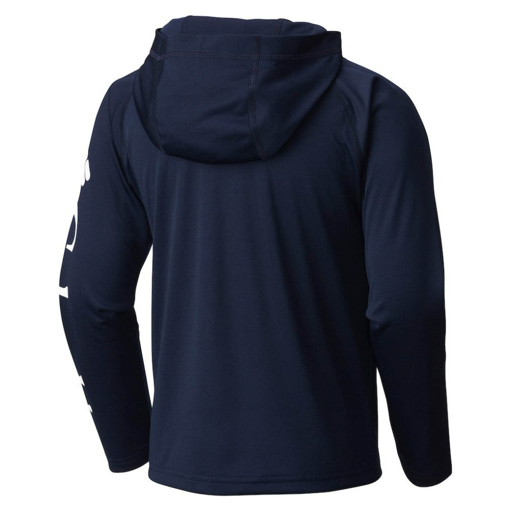 New York Yankees Youth Terminal Tackle Long Sleeve Hoodie T-Shirt - Navy | Columbia