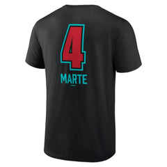 Ketel Marte Arizona Diamondbacks Name & Number Fastball T-Shirt - Black