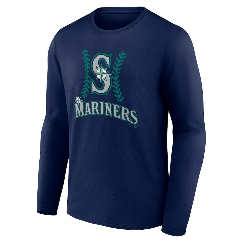 Cal Raleigh Seattle Mariners Name & Number Fastball Long Sleeve T-Shirt - Navy