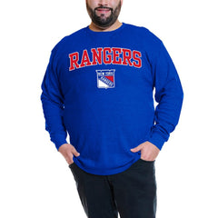 Artemi Panarin New York Rangers Profile Big & Tall Name & Number Thermal Pullover Sweatshirt