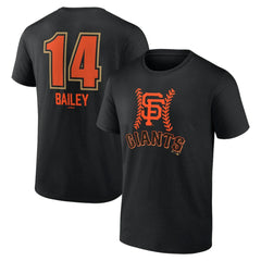 Patrick Bailey San Francisco Giants Name & Number Fastball T-Shirt - Black