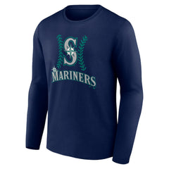 J.P. Crawford Seattle Mariners Name & Number Fastball Long Sleeve T-Shirt - Navy