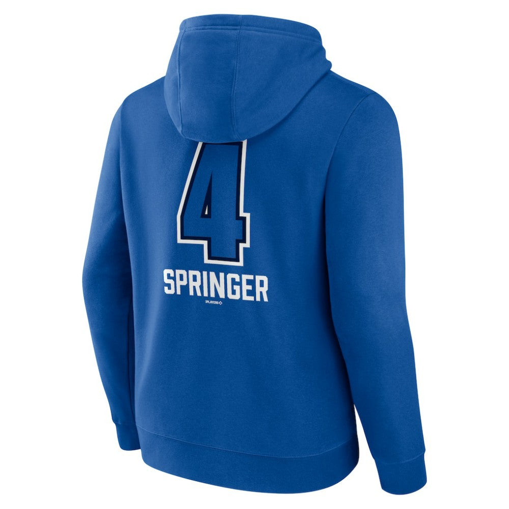 George Springer Toronto Blue Jays Name & Number Fastball Pullover Hoodie - Royal