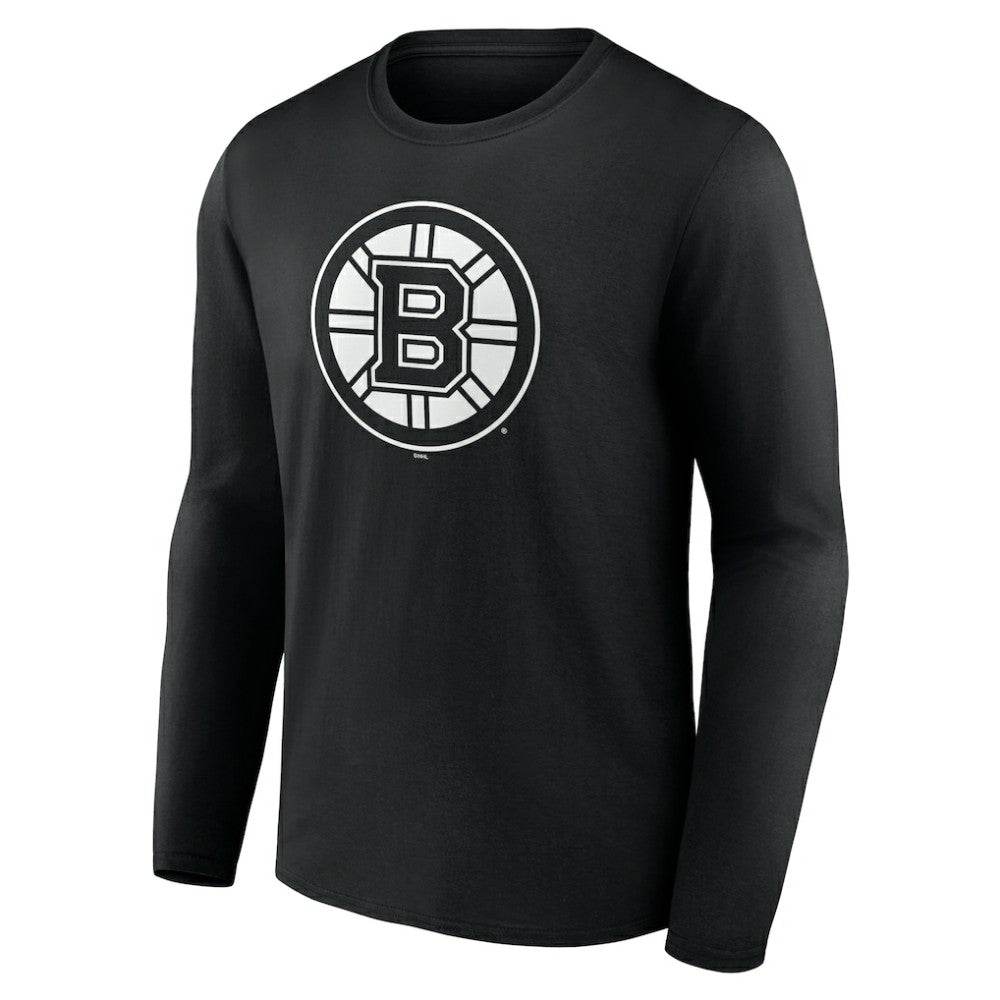 Boston Bruins Personalized Name & Number Monochrome Long Sleeve T-Shirt