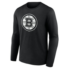 Boston Bruins Personalized Name & Number Monochrome Long Sleeve T-Shirt