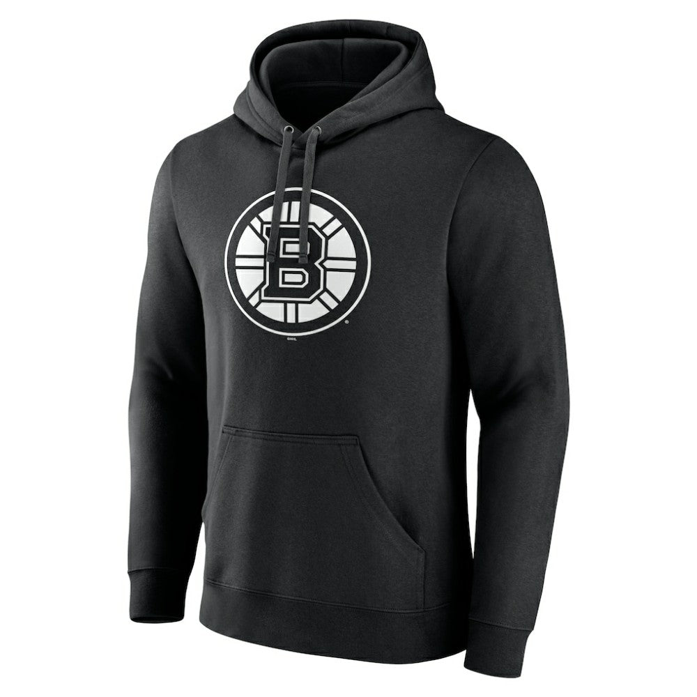 Boston Bruins Personalized Name & Number Monochrome Pullover Hoodie