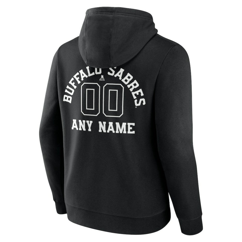 Buffalo Sabres Personalized Name & Number Monochrome Pullover Hoodie