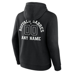 Buffalo Sabres Personalized Name & Number Monochrome Pullover Hoodie