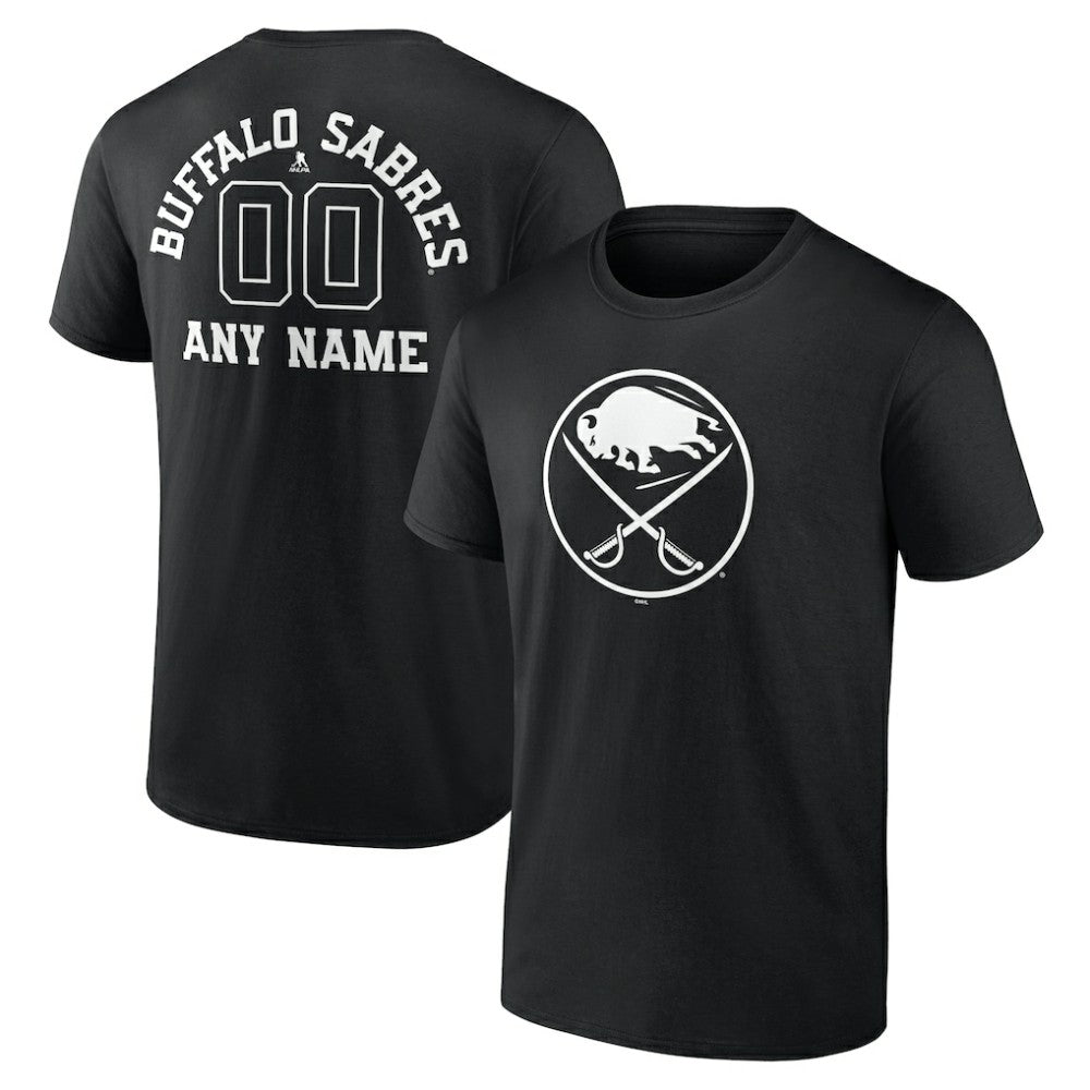 Buffalo Sabres Personalized Name & Number Monochrome T-Shirt
