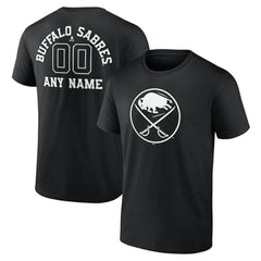 Buffalo Sabres Personalized Name & Number Monochrome T-Shirt