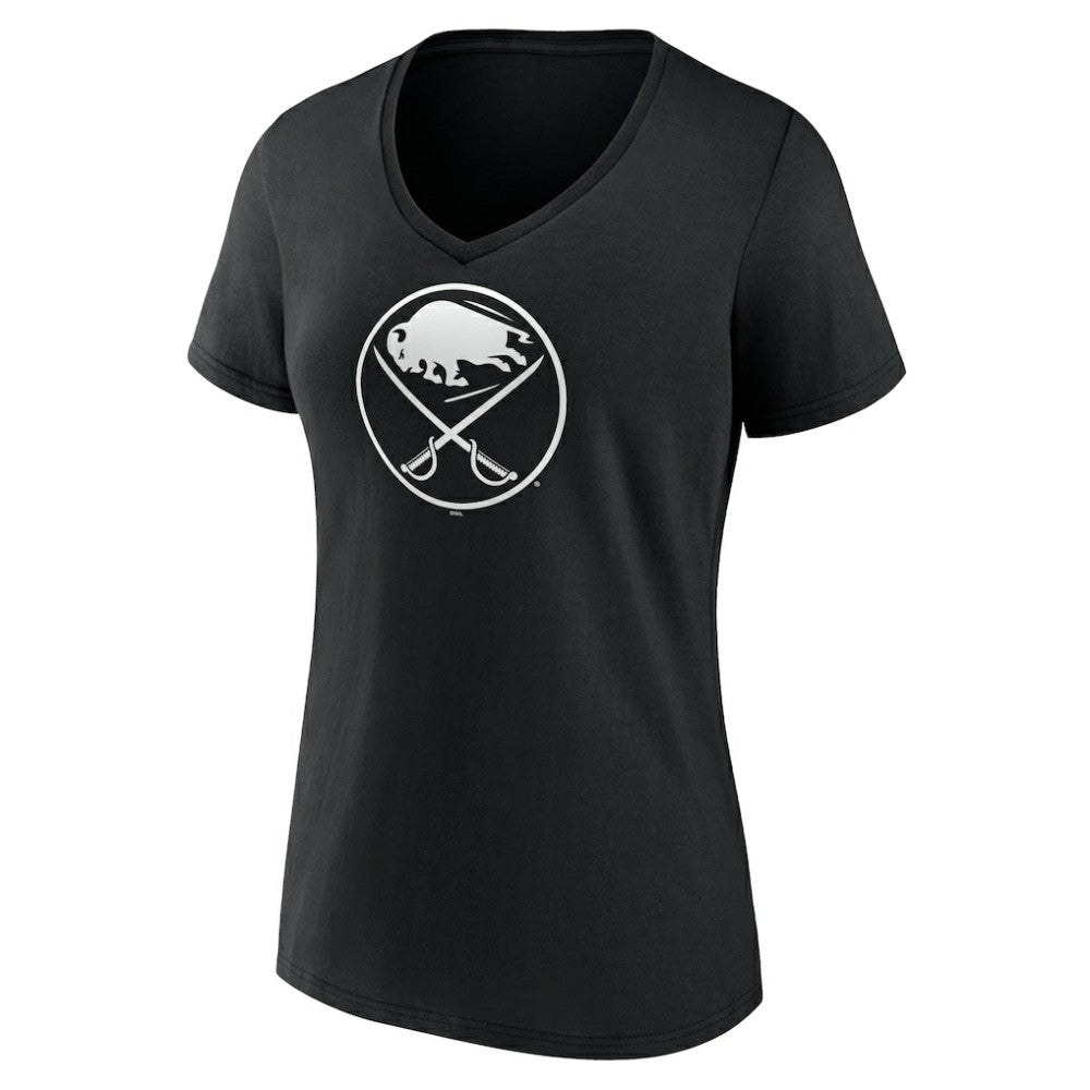 Buffalo Sabres Women's Personalized Name & Number Monochrome V-Neck T-Shirt