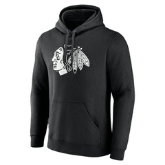Chicago Blackhawks Personalized Name & Number Monochrome Pullover Hoodie