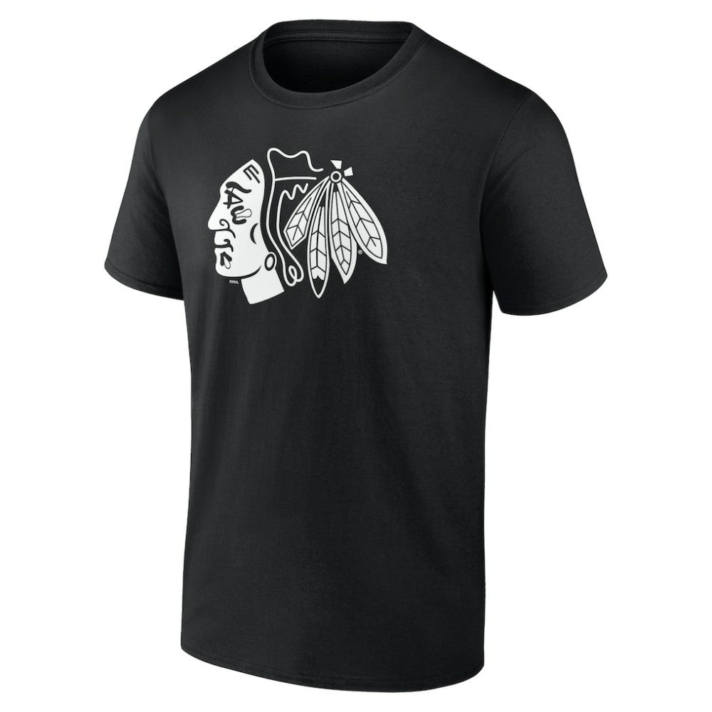 Chicago Blackhawks Personalized Name & Number Monochrome T-Shirt