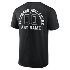 Colorado Avalanche Personalized Name & Number Monochrome T-Shirt