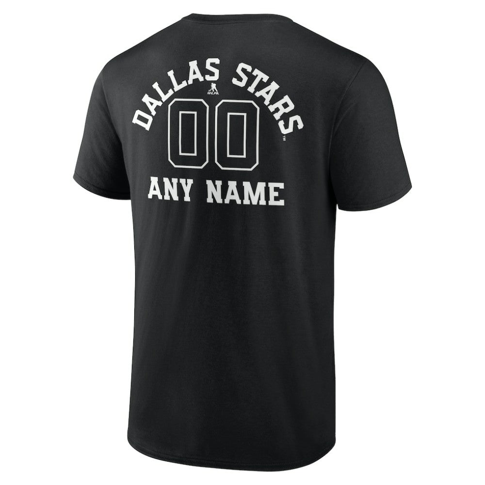 Dallas Stars Personalized Name & Number Monochrome T-Shirt