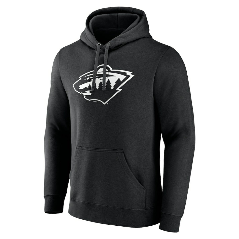Minnesota Wild Personalized Name & Number Monochrome Pullover Hoodie