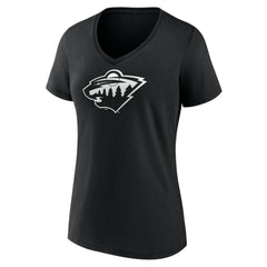 Minnesota Wild Women's Personalized Name & Number Monochrome V-Neck T-Shirt