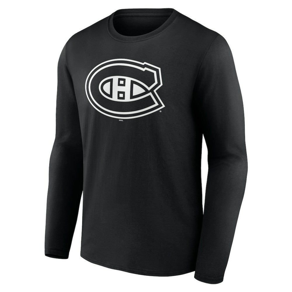 Montreal Canadiens Personalized Name & Number Monochrome Long Sleeve T-Shirt