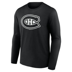 Montreal Canadiens Personalized Name & Number Monochrome Long Sleeve T-Shirt