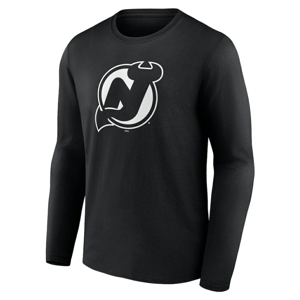 New Jersey Devils Personalized Name & Number Monochrome Long Sleeve T-Shirt
