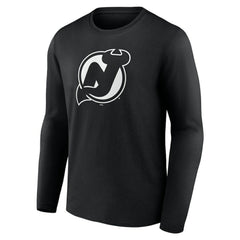 New Jersey Devils Personalized Name & Number Monochrome Long Sleeve T-Shirt