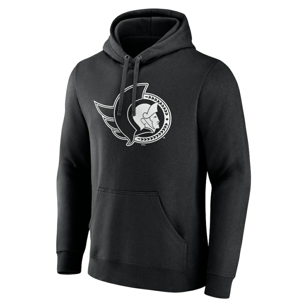 Ottawa Senators Personalized Name & Number Monochrome Pullover Hoodie