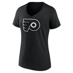 Philadelphia Flyers Women's Personalized Name & Number Monochrome V-Neck T-Shirt