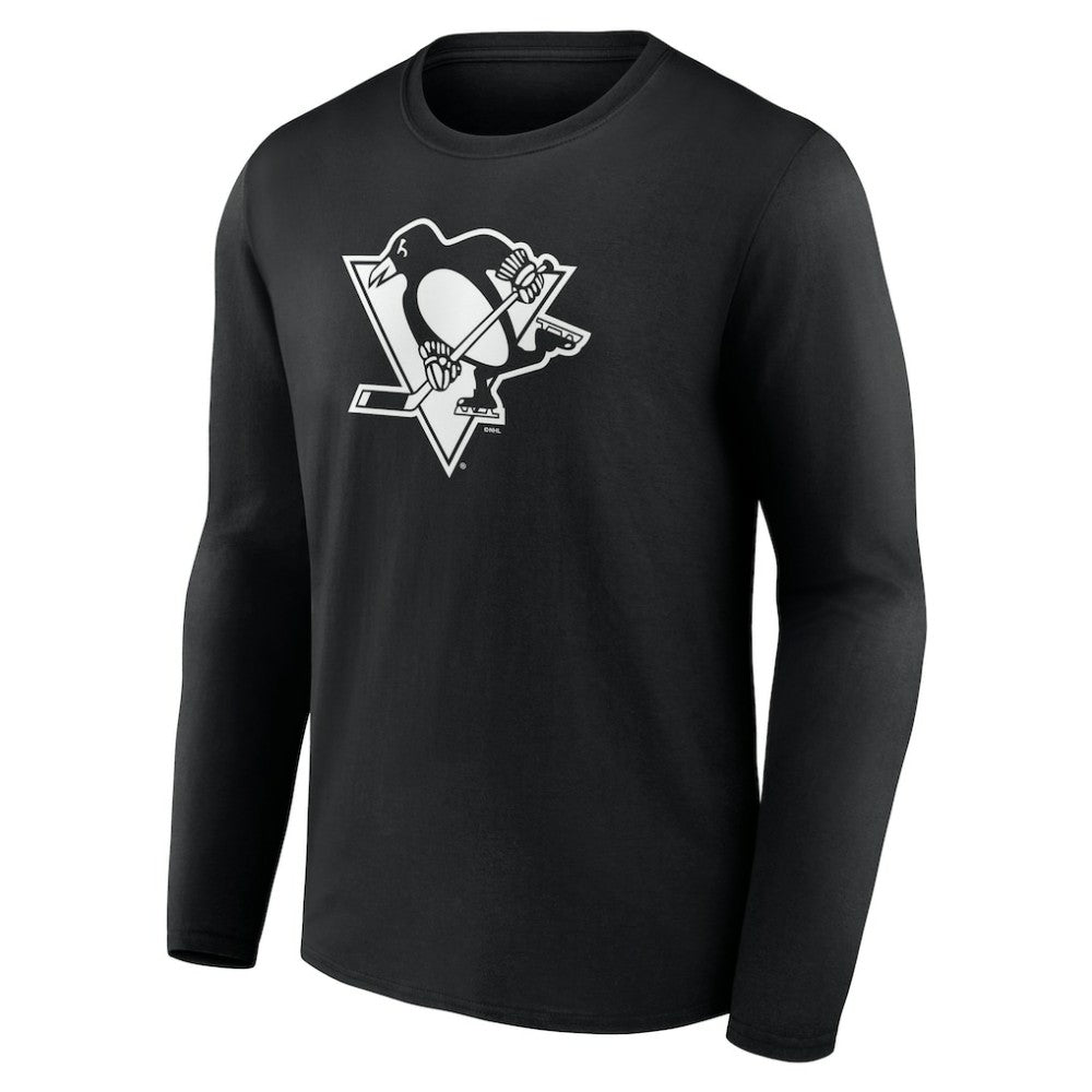 Pittsburgh Penguins Personalized Name & Number Monochrome Long Sleeve T-Shirt
